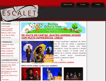 Tablet Screenshot of escalet.com.br